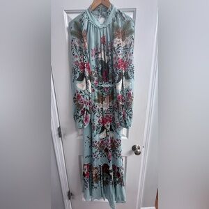 FARM Rio Floral Long Sleeve Maxi Dress